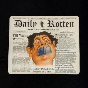 Rated R mousepad The Daily Rotten News